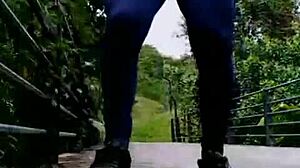 Colombian babe gets anal in the park 😏