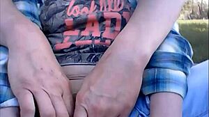 Ted and Nik have outdoor fun with tits and ass