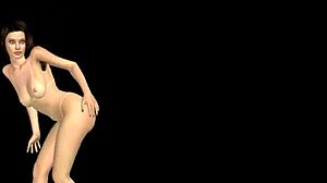 Animated 3D Cartoon Girl Poses Sexily In Many Positions. Hentai Fetish With Cartoon Anime Beauty.