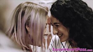 Oh God, Arabelle Raphael Tongues Pussy Before Vigorous Fingering!