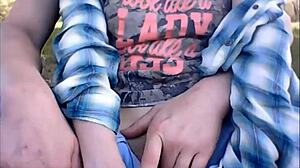 Ted and Nik have outdoor fun with tits and ass