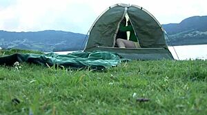 Colombian Lesbian Sex At The Camp!