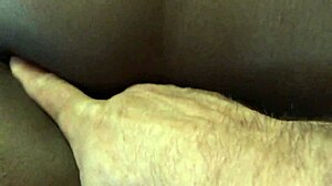 Young ebony beauty explores herself