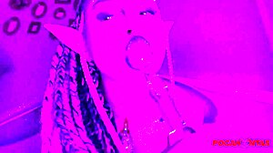 young brazilian pocahontas moans during anal with big ass and dildo in halloween theme