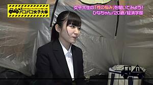 japanese beauty delivers mind-blowing oral action  