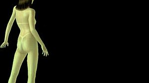 Animated 3D Cartoon Girl Poses Sexily In Many Positions. Hentai Fetish With Cartoon Anime Beauty.