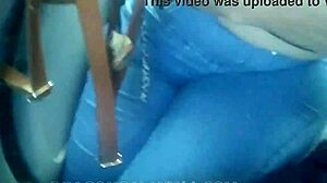 risky public blowjob from best friend on a crowded bus