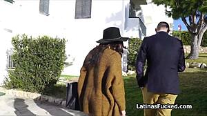 Latina cutie gags on realtor's cock for discount