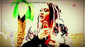 feeling goddess lana explore my cock with her mouth