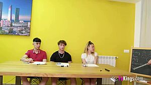 Feeling the passion in a sex lesson where boomers and gen zs fuck with jacky and lara