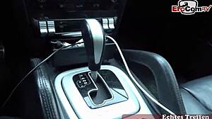 i picked up this german milf with huge tits for a public street fuck in pov