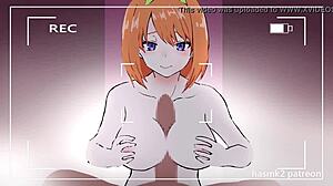 Four-Leaf Titty Fuck Ends With Cum In Mouth. Monster Cock Creampie In Anime Hentai.