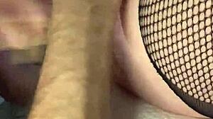 Licking and fucking girlfriend's huge pussy until she cums