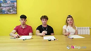 Feeling the passion in a sex lesson where boomers and gen zs fuck with jacky and lara