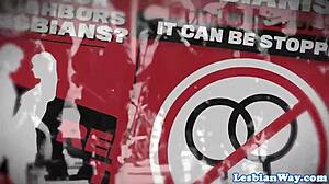 Wow, that gushing dyke loves the threeway with cute teen 18+s!