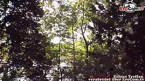 i picked up this german milf with huge tits for a public street fuck in pov