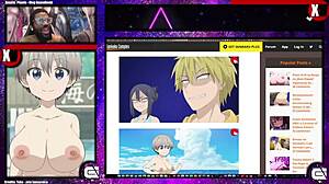 Uzaki-Chan Reveals Her Bald Pussy and Thick Mommy Breasts in Outdoor Nude Scene