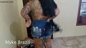 Tattooed Woman Enjoys a Relaxing Session with Companions