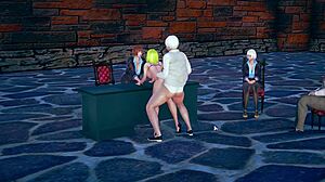 Secretary Feels Intense Pleasure As Boss Takes Her From Behind