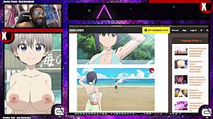 Uzaki-Chan Reveals Her Bald Pussy and Thick Mommy Breasts in Outdoor Nude Scene