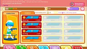 Watch this blonde anime girl get wet in Crush Crush uncensored!