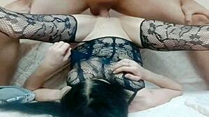 wife tries swinger sex with a stranger for the first time, getting anal