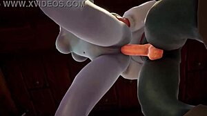 Elf Fucks Night Elf Blindfolded In Kitchen