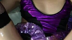 Intense passion with skinny redhead in woods