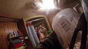 shower time with ronda, enjoying the warm water on her sexy body