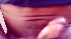 Intense Outdoor Handjob On Massive BBC With Moans