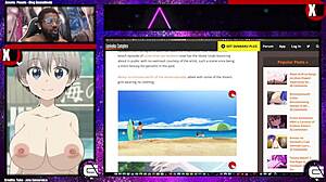 Uzaki-Chan Reveals Her Bald Pussy and Thick Mommy Breasts in Outdoor Nude Scene