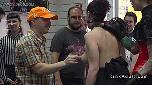 Spanish Slave And Mistress In Public Bizarre Bdsm
