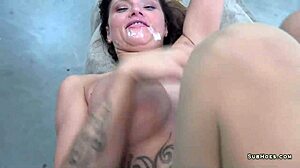 spitting ass fuck! he cums on kimberly x!