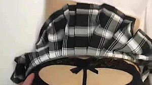 Pretty asian destiny mae is fucked hard in new panties and skirt, reaching orgasm on big cock.