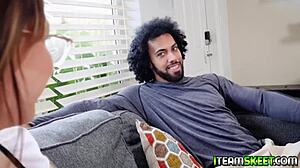 I can’t resist begging for more of that huge throbbing cock from my client as maid Honey Hayes.