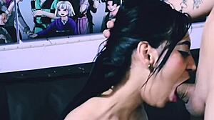 hey, check out this slut getting totally dominated by a massive big cock, it's insane!