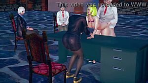 Secretary Feels Intense Pleasure As Boss Takes Her From Behind