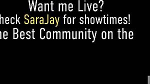 SARA JAY, big titty COUGAR, FUCKS her CURVY CUNT with PURPLE TOY casually