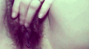 my pussy feels hot and tight, using dildo to masturbate