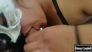 Latina MILF Sucks Friend's Dick Before Riding Him Cowgirl