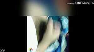 Intense masturbation leading to powerful orgasm