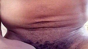 Intense Outdoor Handjob On Massive BBC With Moans