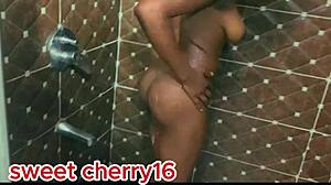 lonely african girl warms pussy