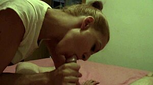 Horny Spanish Neighbor Gives Blowjob, Footjob, And Hard Fuck!