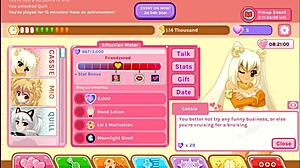 Watch this blonde anime girl get wet in Crush Crush uncensored!