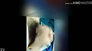 Intense masturbation leading to powerful orgasm