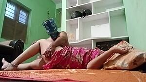 Aunty getting wild with uncle’s monster cock in homemade fun... wow! 😍