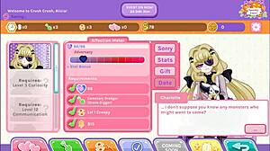 Watch this blonde anime girl get wet in Crush Crush uncensored!