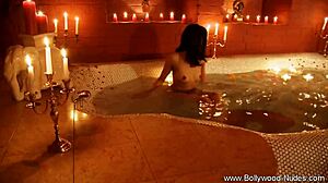 the perfect indian babe undresses and dances in a teasing striptease