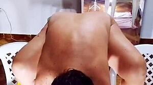 Exhibitionist BBW Undresses And Uses Dildo In Anal Section